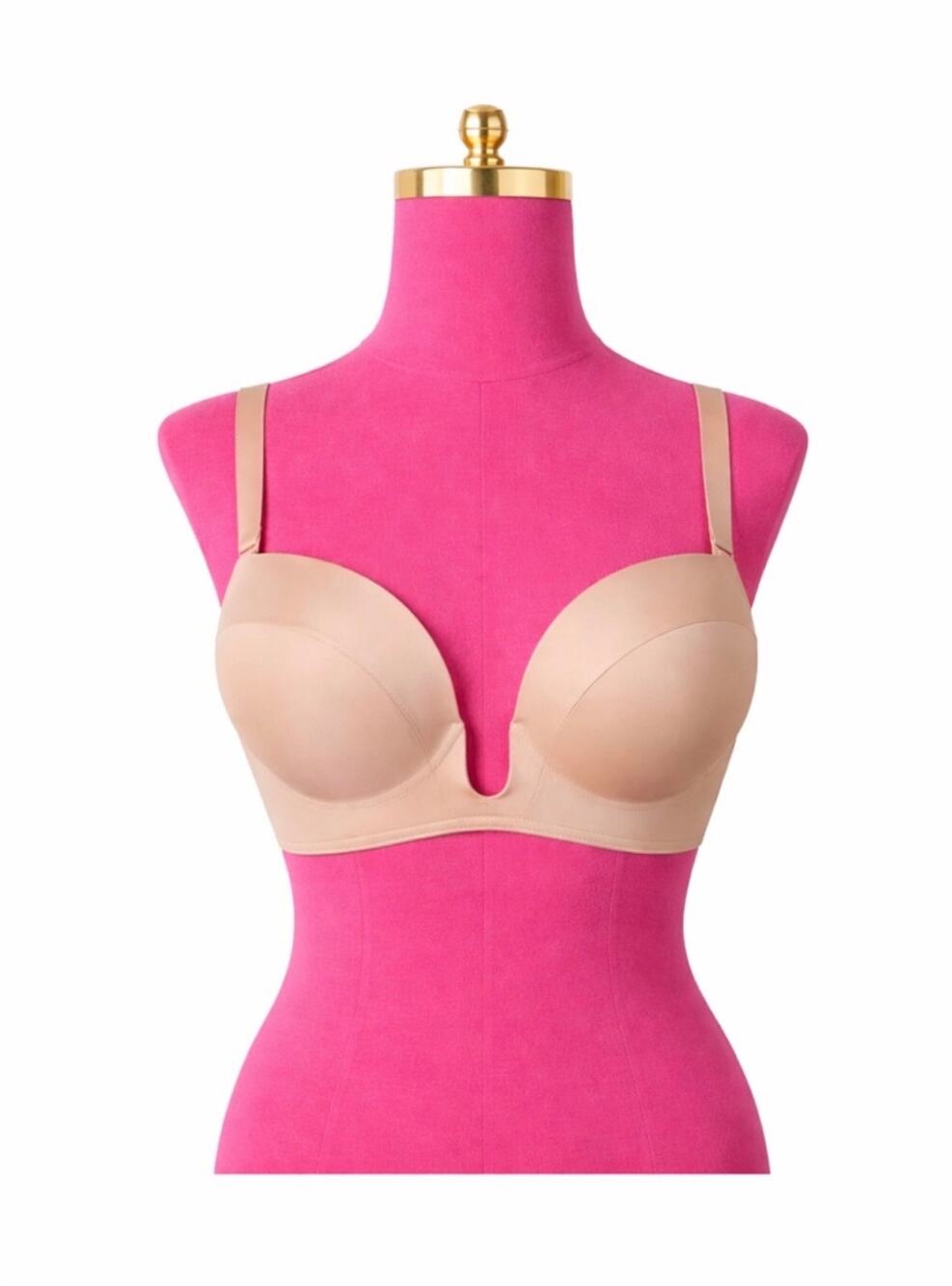 Wonderbra Women’s 36D Nude Plunge High Lift Underwire Bra NWT